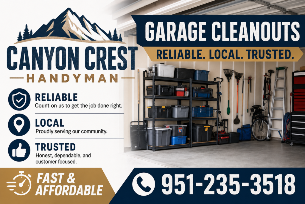 Why Canyon Crest Homeowners Keep Putting Off the Garage Cleanout